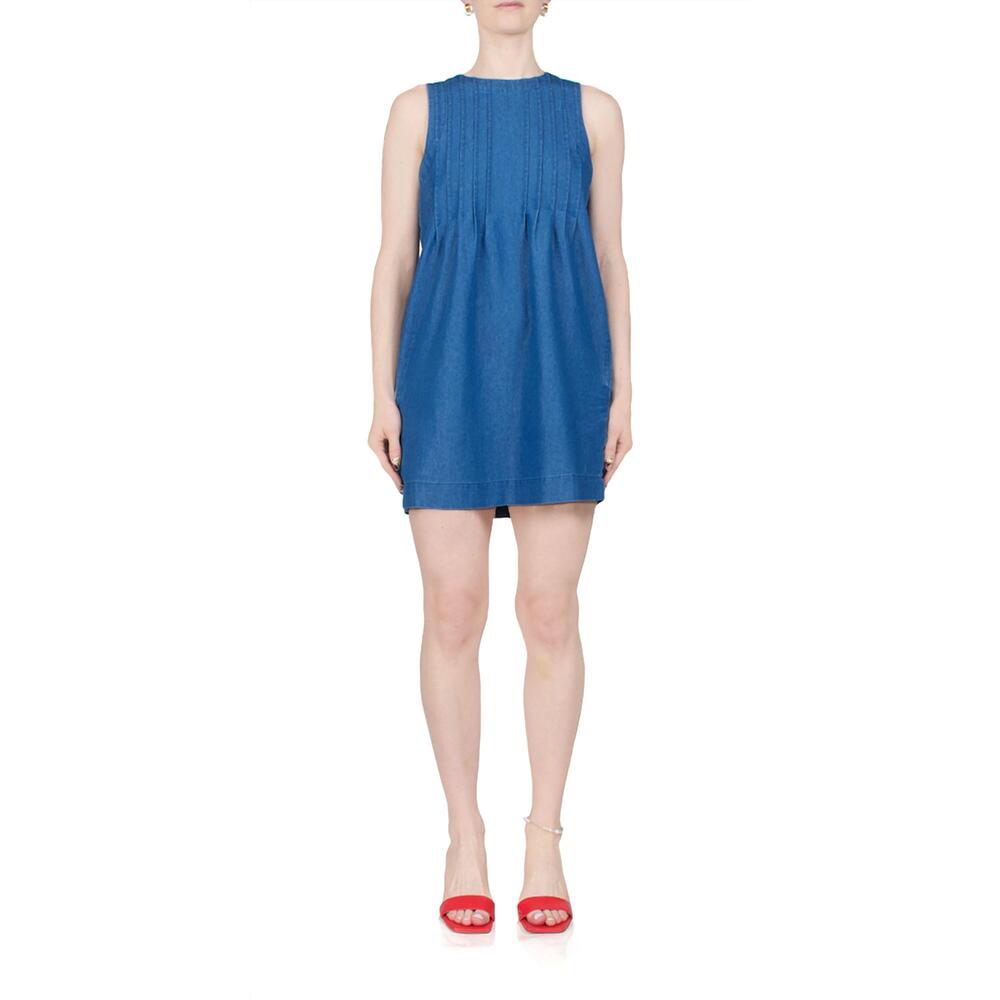 NEW CIAO LUCIA soledad mini dress in chambray
